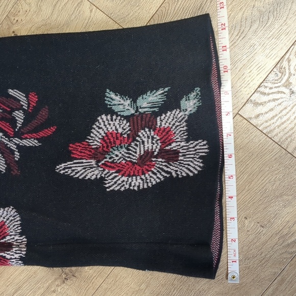 Anthropologie LAIA Intarsia Floral Wide Leg Knit Sweater Pants  Medium - Picture 6 of 8